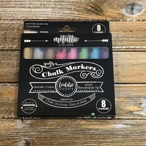 Loddie Doddie 8 count 6mm Metallic Colors Chalk Markers - NEW